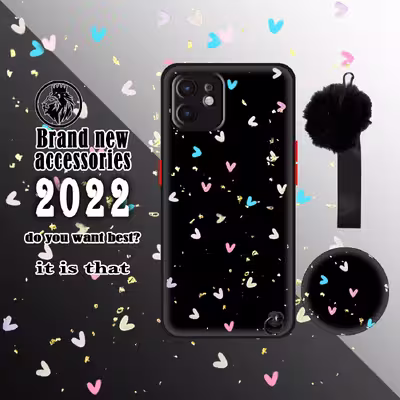 کاور مدل Pampam مناسب برای گوشی موبایل اپل iPhone 12 به همراه بند و پایه نگهدارنده