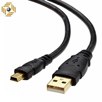 کابل اسکنر MINI USB به USB ( ذوزنقه ) 15 متری (اسکنر، دوربین، 5پین)