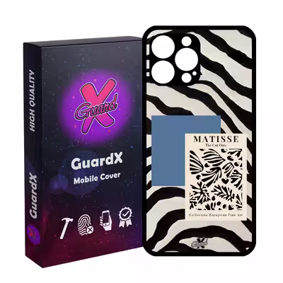 کاور گارد ایکس طرح Zebra مدل Glass10568 مناسب برای گوشی موبایل اپل iPhone 13 Pro Max