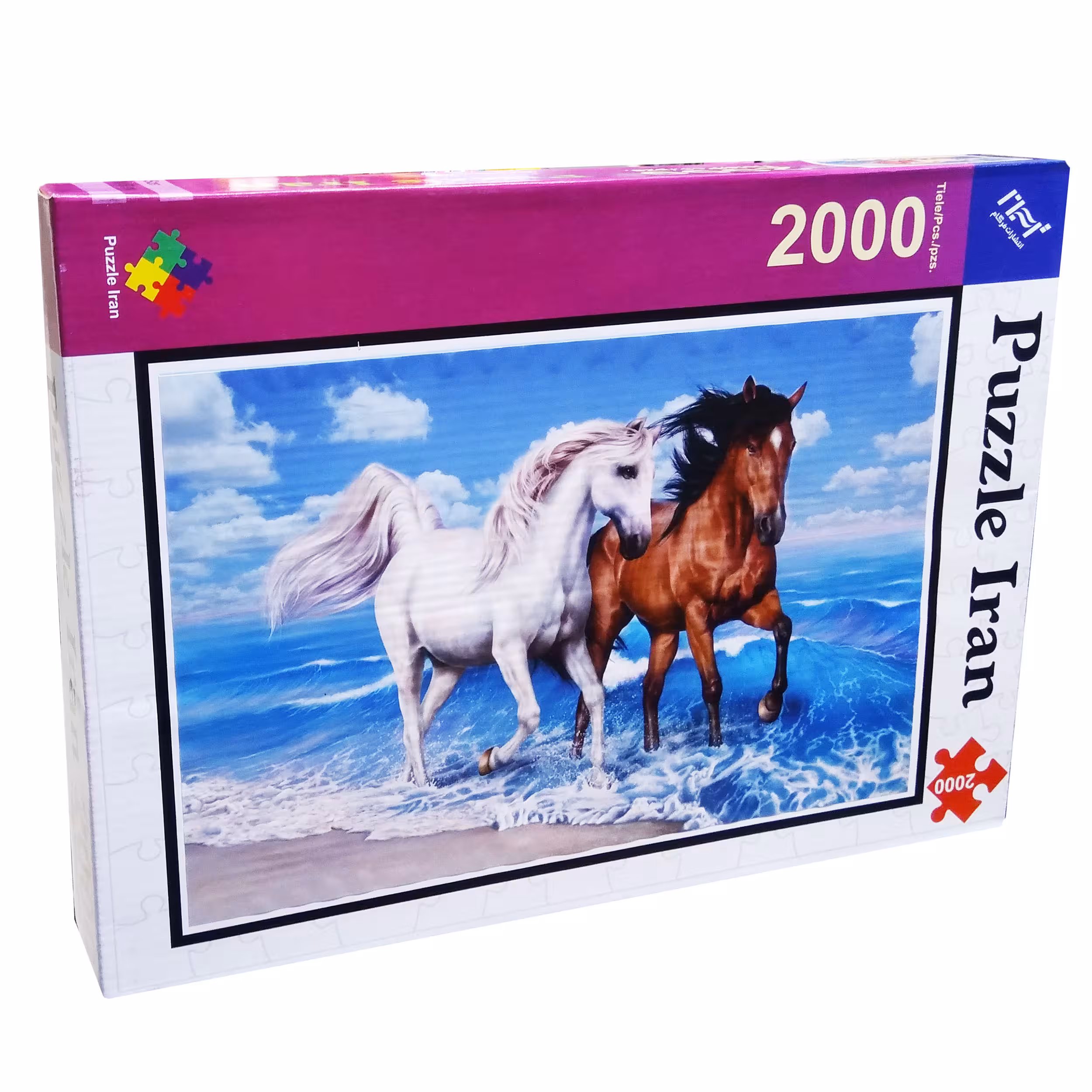 پازل 2000 تکه ایران پازل طرح دو اسب کد 33