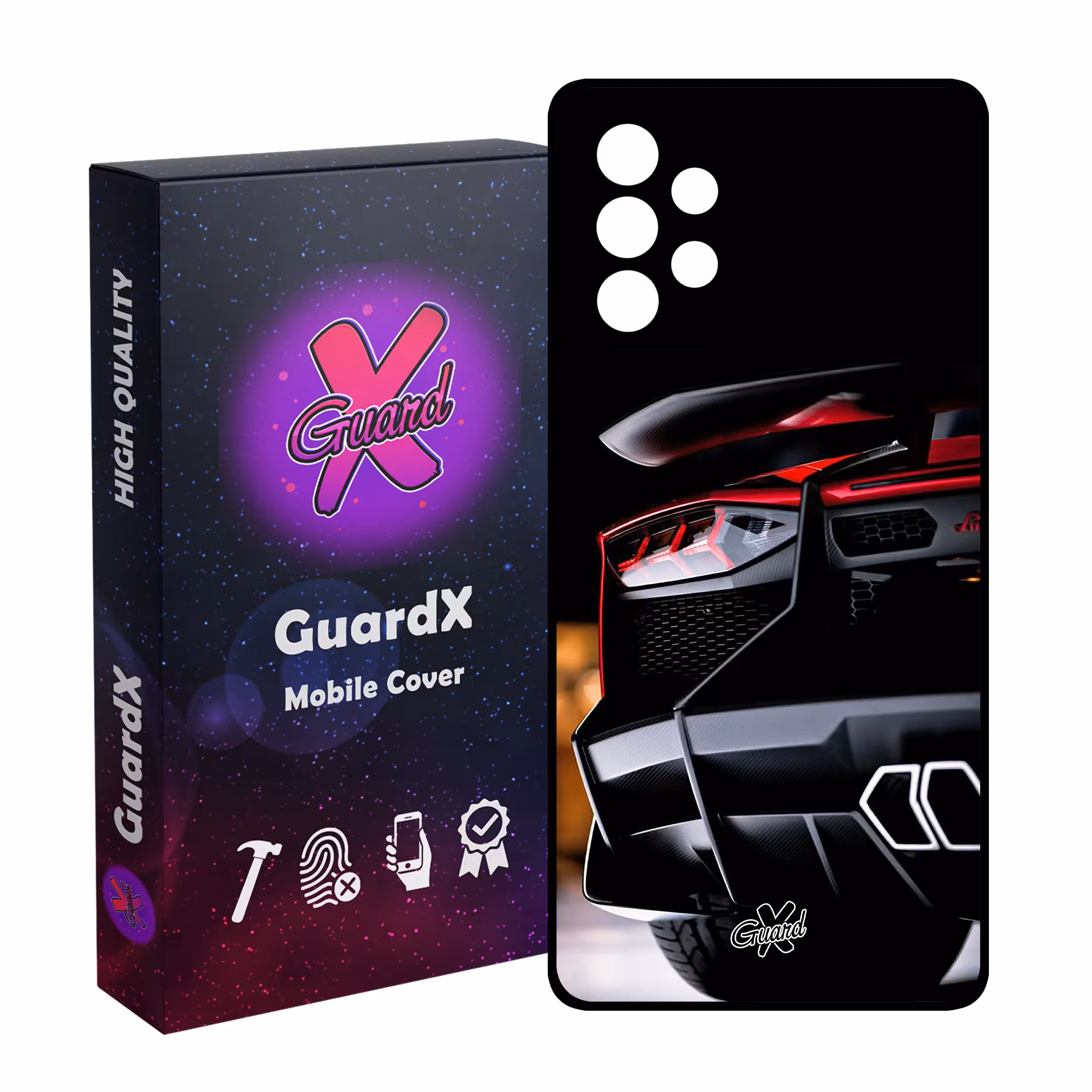 کاور گارد ایکس طرح Lamborghini مدل Glass10336 مناسب برای گوشی موبایل سامسونگ Galaxy A72
