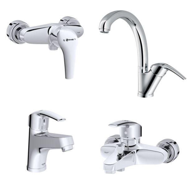 ست شیرآلات شودر مدل پاریس