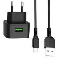 شارژر دیواری هوکو مدل C70A به همراه کابل تبدیل  microUSB