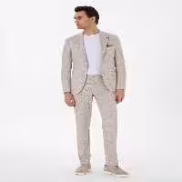 کت و شلوار مردانه بژ کاشارل