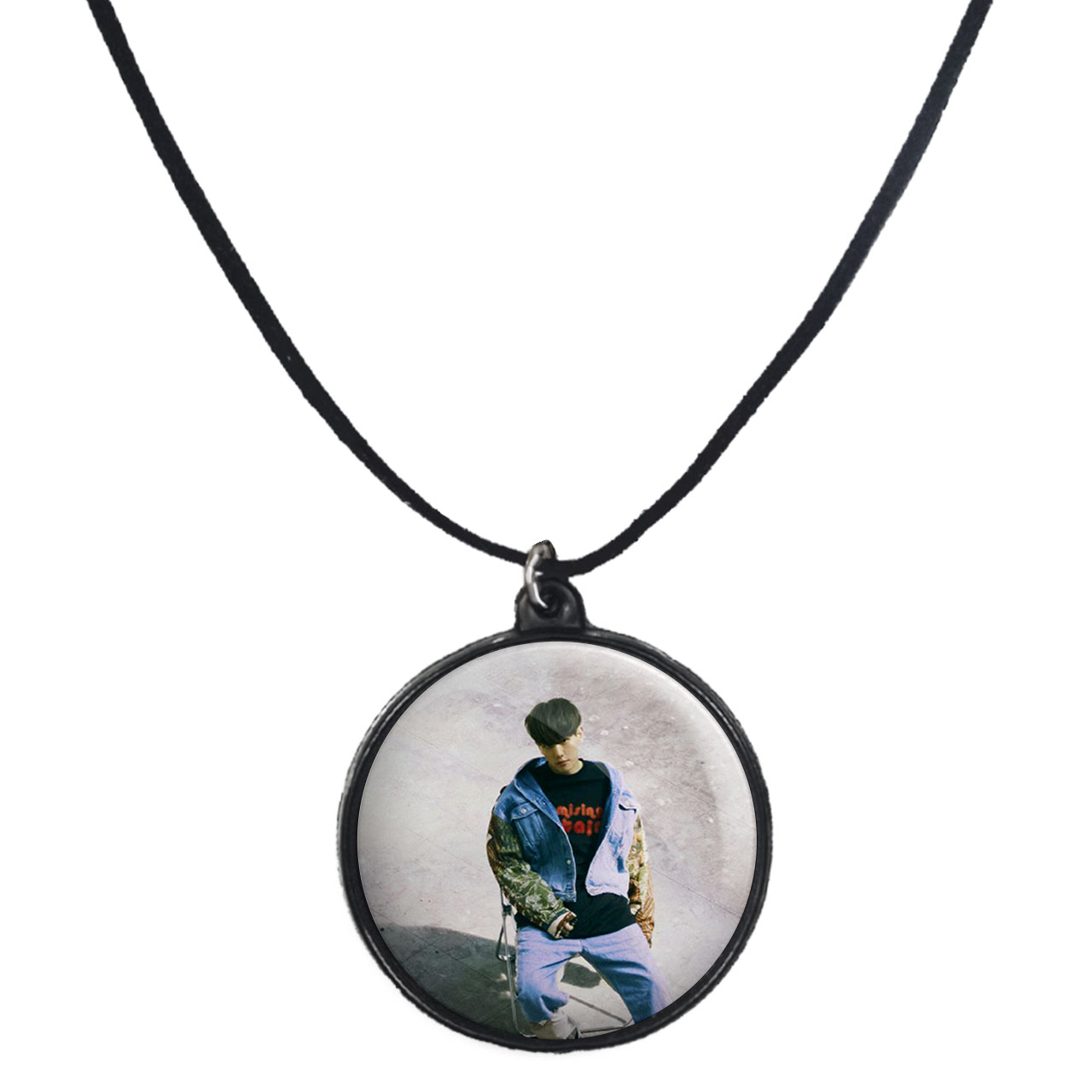 گردنبند پرمانه طرح exo کد pmb.13846 مدل دو طرفه