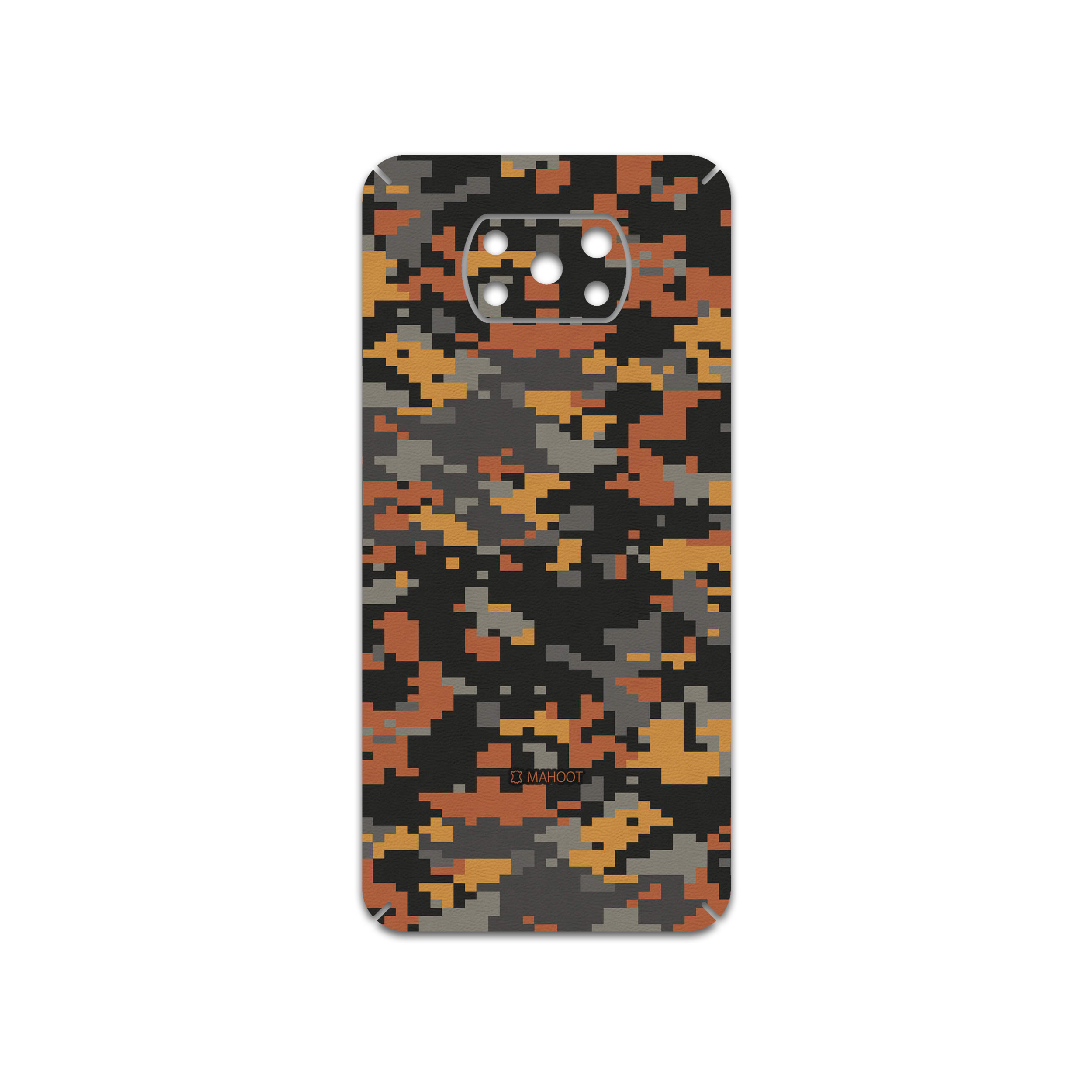 برچسب پوششی ماهوت مدل Army-Autumn-pixel مناسب برای گوشی موبایل شیائومی Poco X3 NFC
