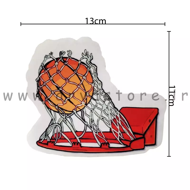 استیکر حرارتی پارچه و لباس مدل بسکتبال