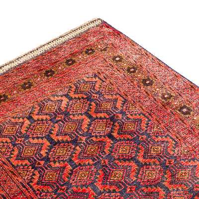 فرش دستبافت دو و نیم متری طرح بلوچ کد 23.1257