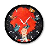 ساعت دیواری راویتا مدل دخترانه طرح 1162