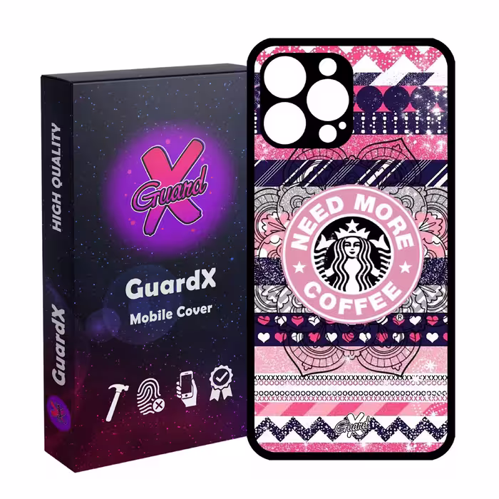 کاور گارد ایکس طرح Starbucks مدل Glass10070 مناسب برای گوشی موبایل اپل iPhone 13 Pro Max