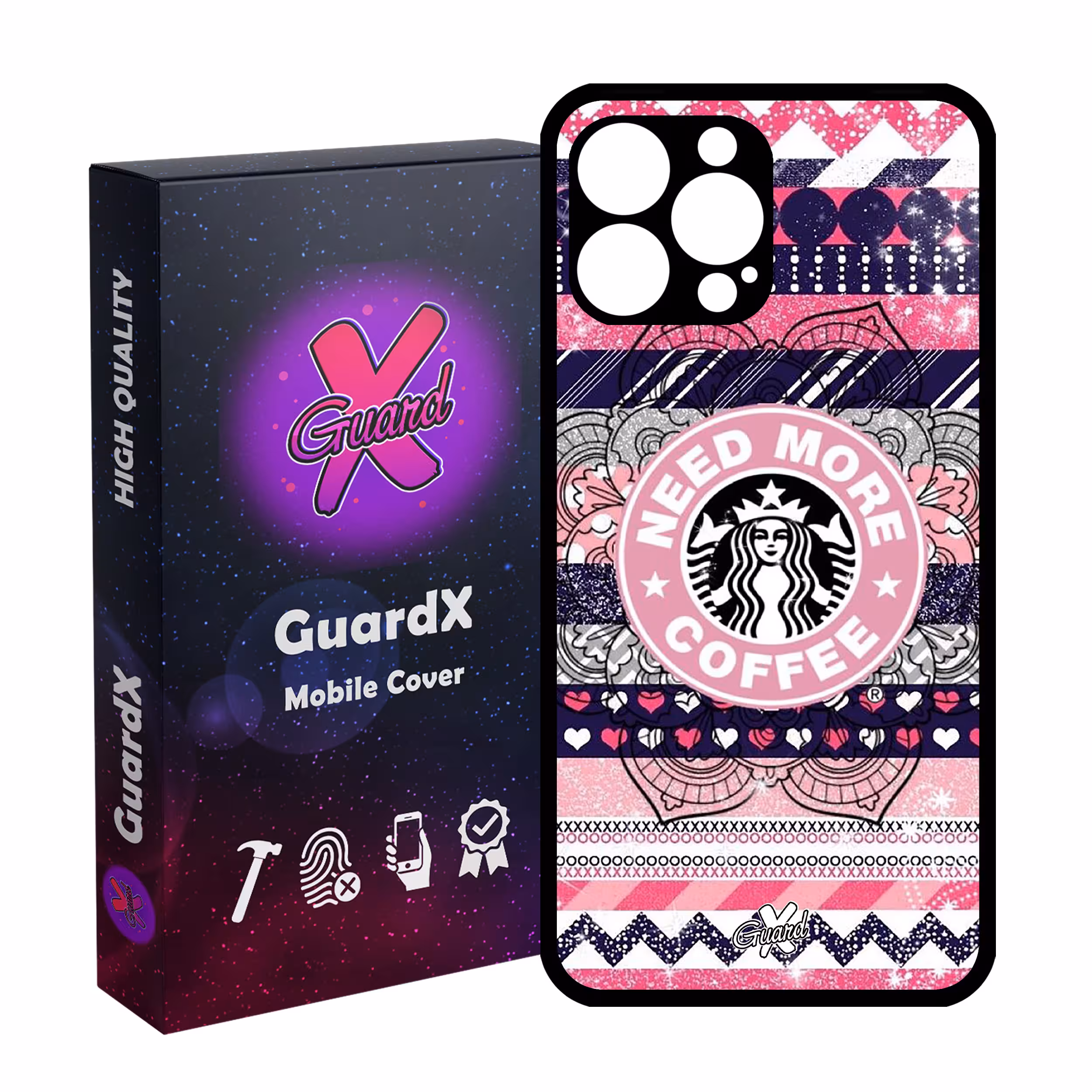 کاور گارد ایکس طرح Starbucks مدل Glass10070 مناسب برای گوشی موبایل اپل iPhone 13 Pro Max