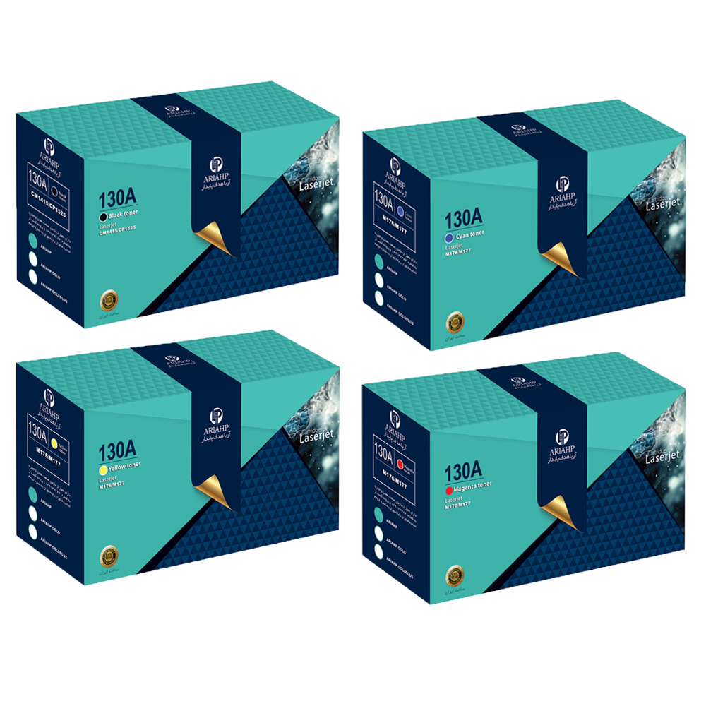 پک کامل تونر رنگی آریا اچ پی مدل 130A