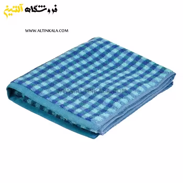 حوله دستی برق لامع مدل ونیز آبی 40×80