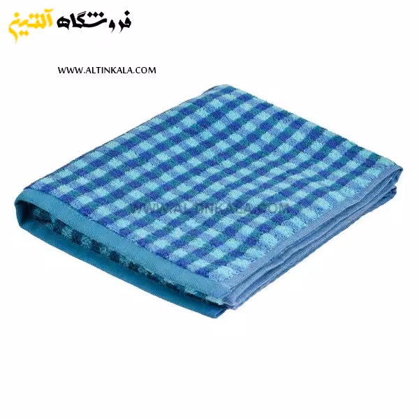 حوله دستی برق لامع مدل ونیز آبی 40×80