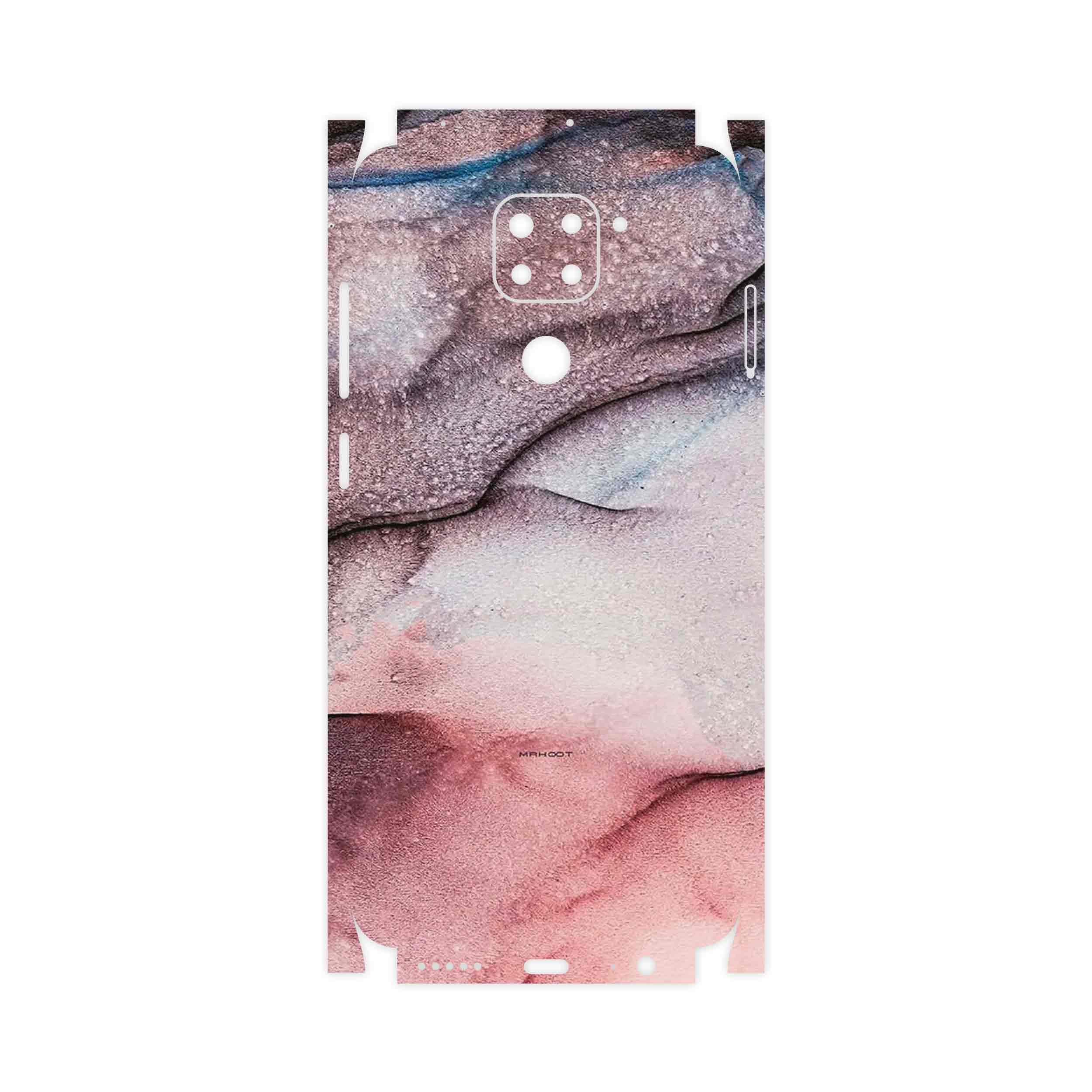 برچسب پوششی ماهوت مدل Smoky pink marble-FullSkin مناسب برای گوشی موبایل شیائومی Redmi 10X