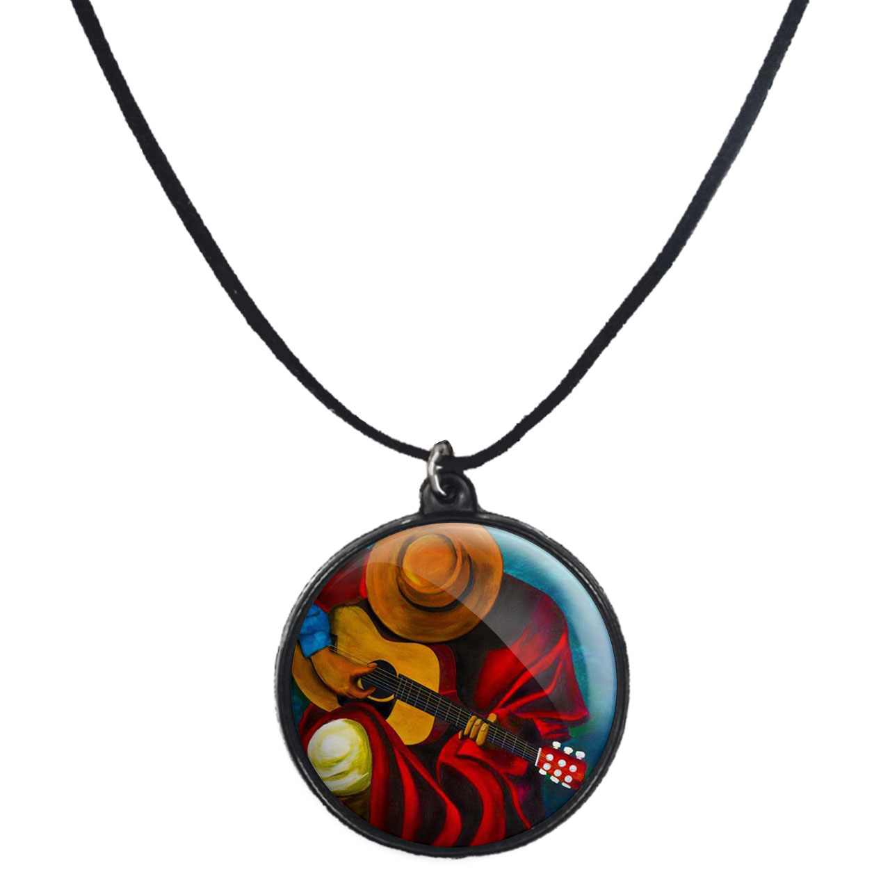 گردنبند پرمانه طرح موزیک کد pmb.3934 مدل دو طرفه