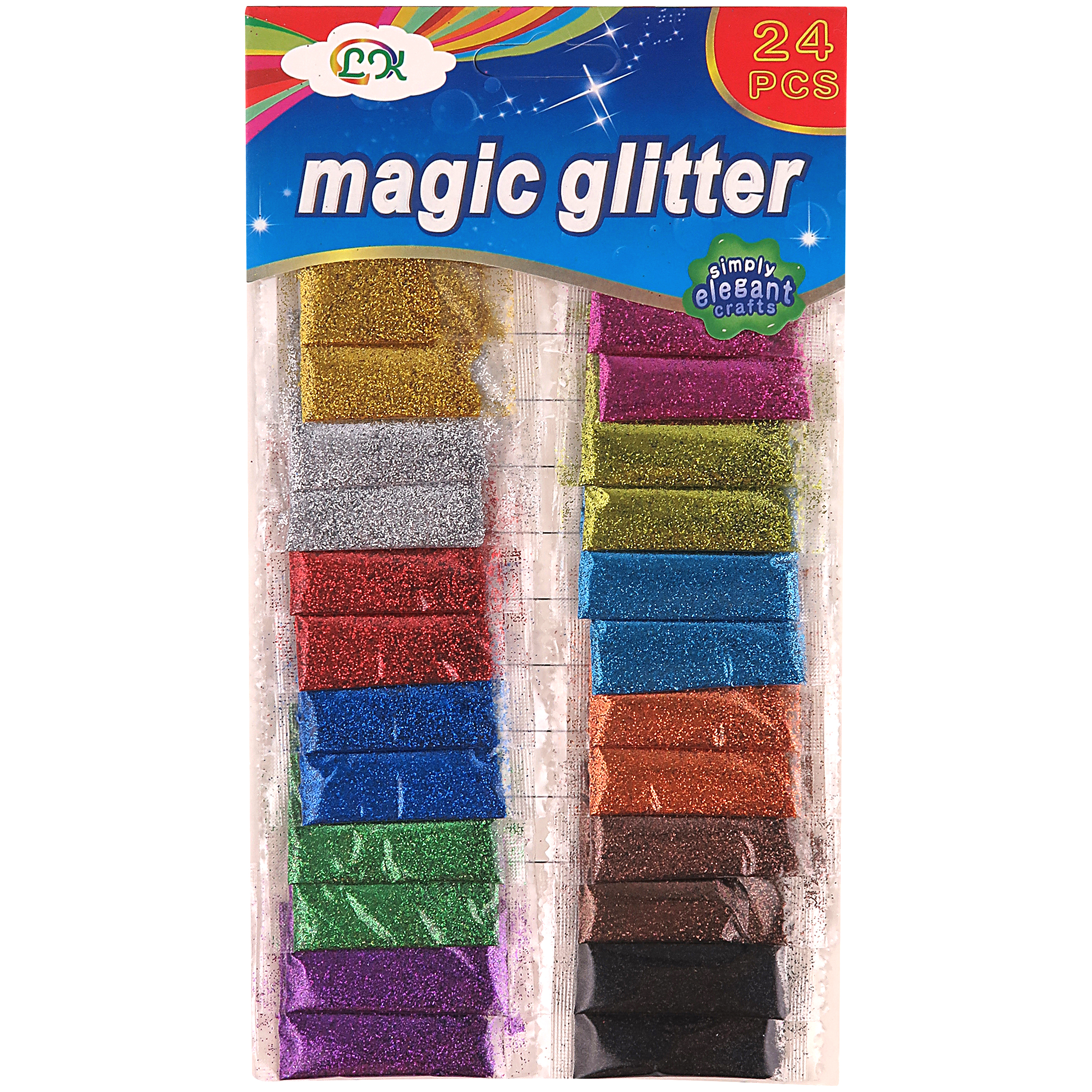 پودر اکلیل مجیک کد Rk مجموعه 24 عددی