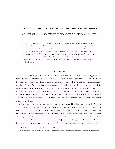 خرید و دانلود نسخه کامل کتاب Wavelet Transforms that Map Integers to Integers [jnl article]