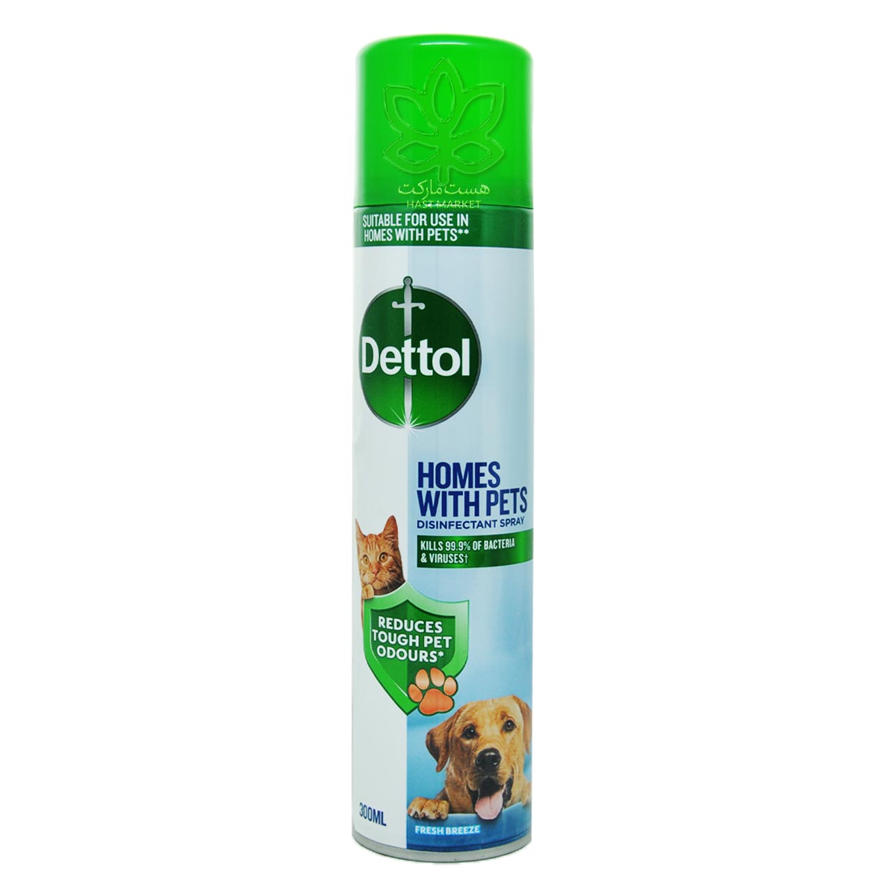 اسپری ضد عفونی کننده دتول سطوح حیوانات خانگی آنتی باکتریال 300 میل - dettol