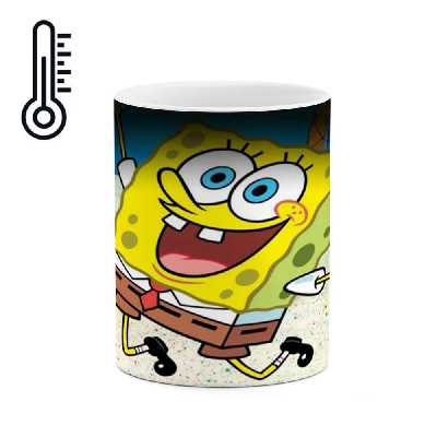 ماگ حرارتی طرح باب اسفنجی و پاتریک مدل mgph14290