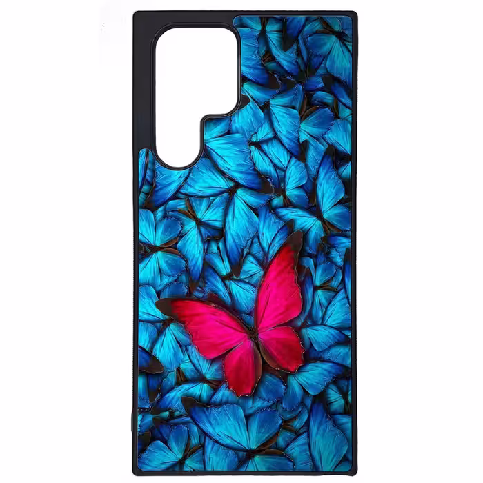 کاور طرح پروانه کد G-089 مناسب برای گوشی موبایل سامسونگ Galaxy S22 Ultra | دیجی قاب دونی