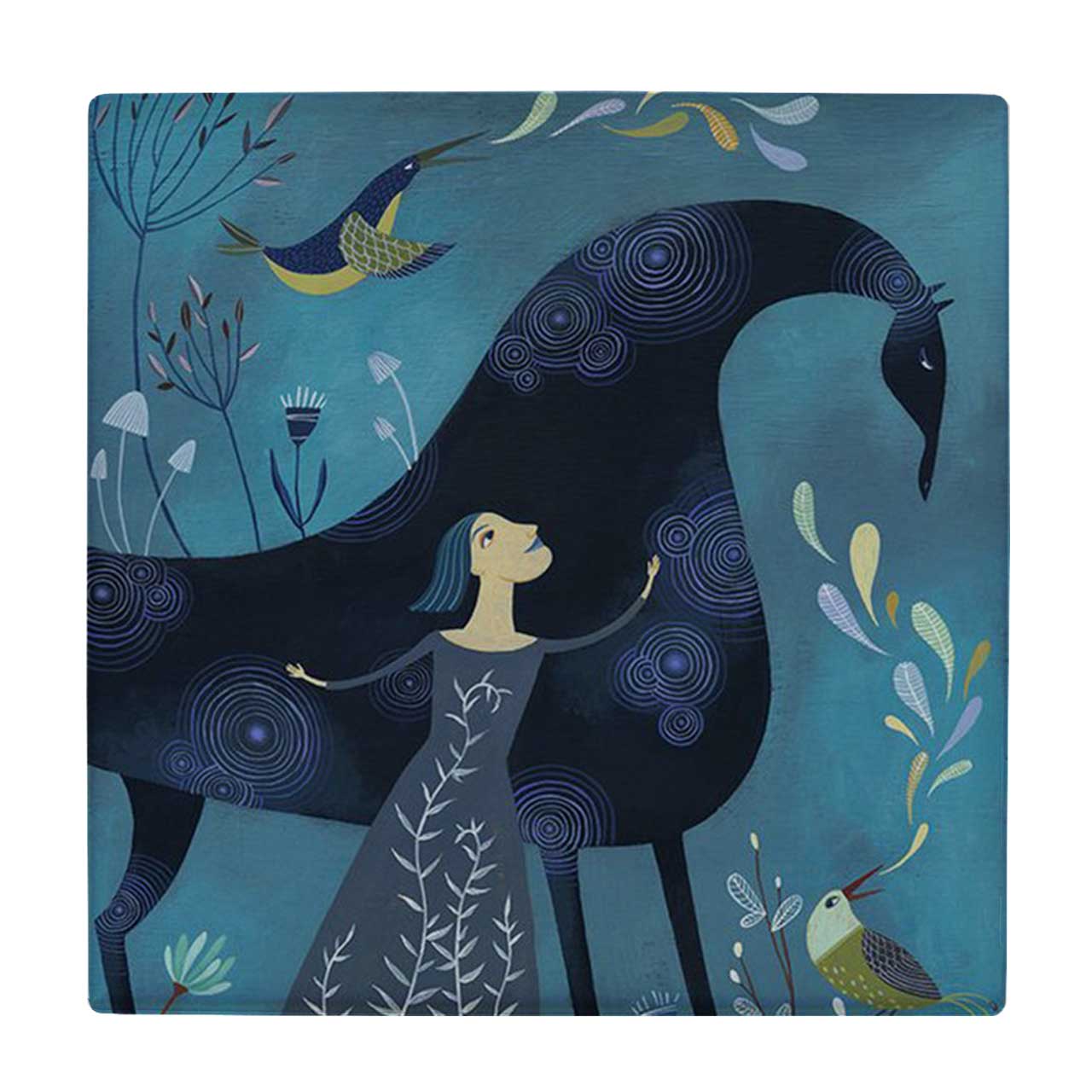  زیر لیوانی طرح دختر و اسب کد    3615886_1522