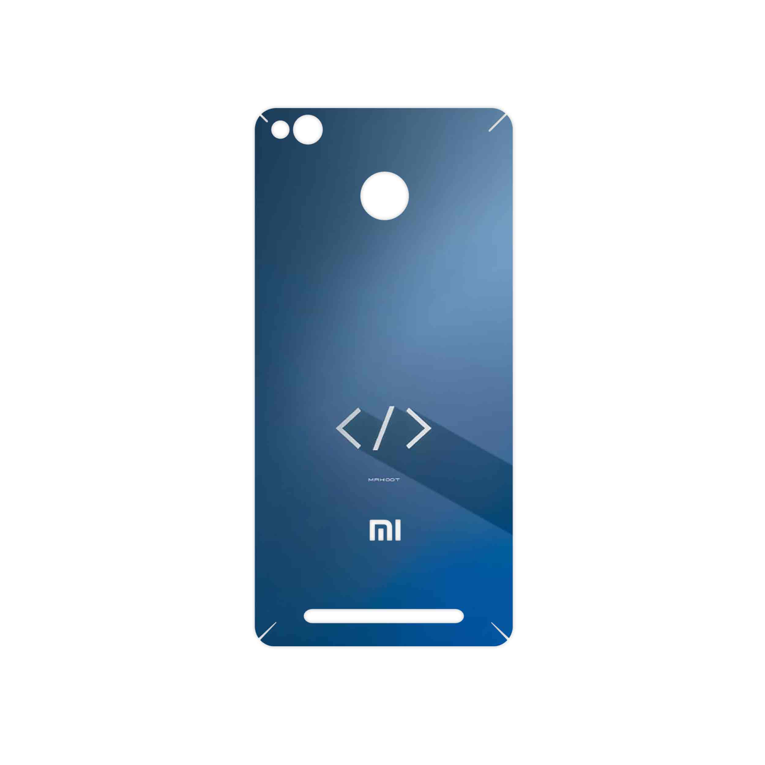 برچسب پوششی ماهوت مدل Minimal Coding icon مناسب برای گوشی موبایل شیائومی Redmi 3 Pro