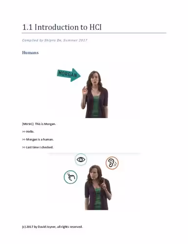 خرید و دانلود نسخه کامل کتاب Lecture Notes for CS 6750: Human-Computer Interaction (HCI)