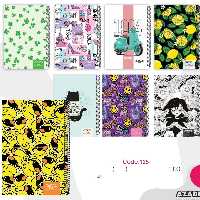 دفتر 100 برگ تک خط سیمی مجلد آزاده کد 125