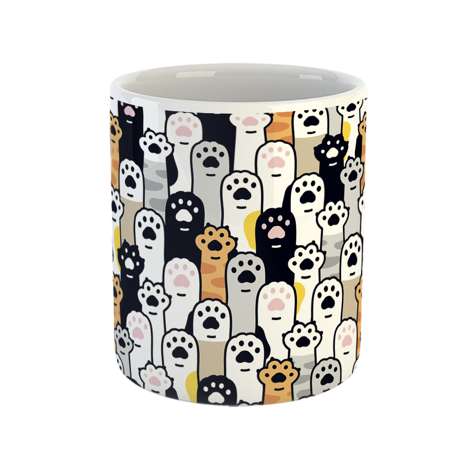 ماگ طرح پنجه گربه