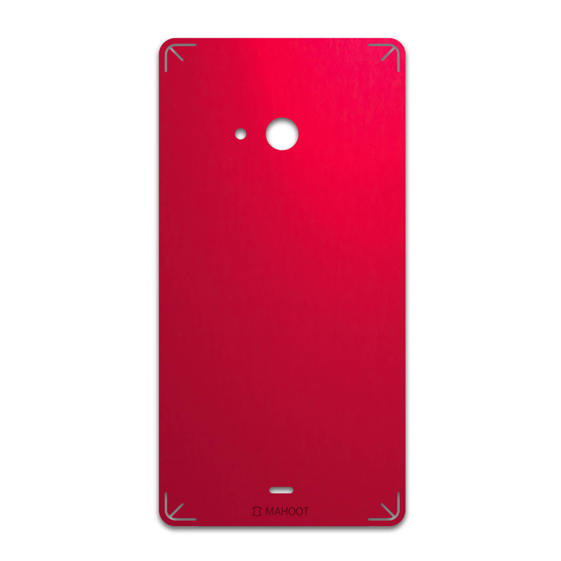 برچسب پوششی ماهوت مدل Matte-Warm-Red مناسب برای گوشی موبایل مایکروسافت Lumia 540