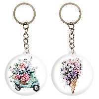 جاکلیدی خندالو مدل موتور گل فروش کد 52805297 مجموعه 2 عددی