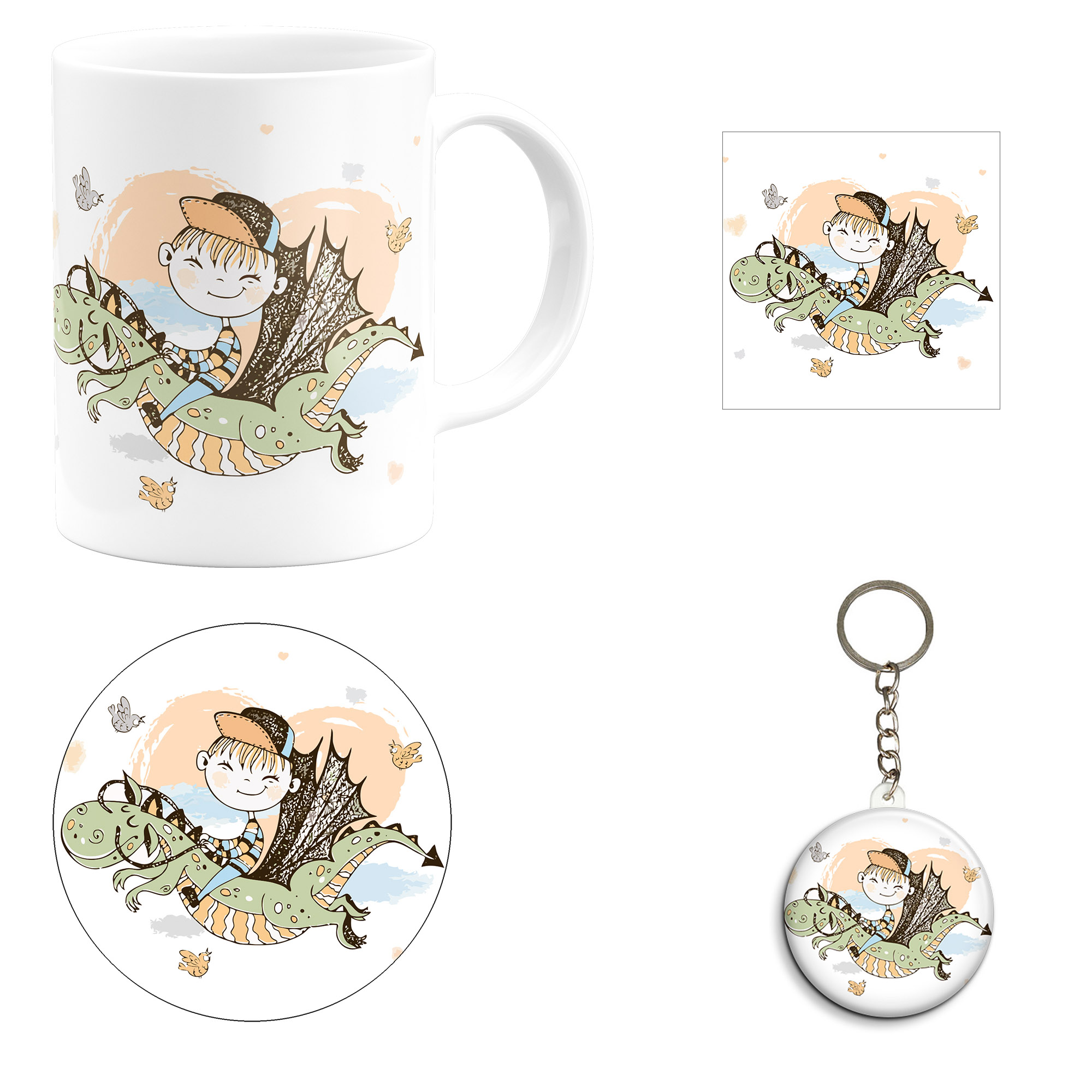 ست هدیه ماگ مدل ماه تولد تیر طرح پسرانه کد M1