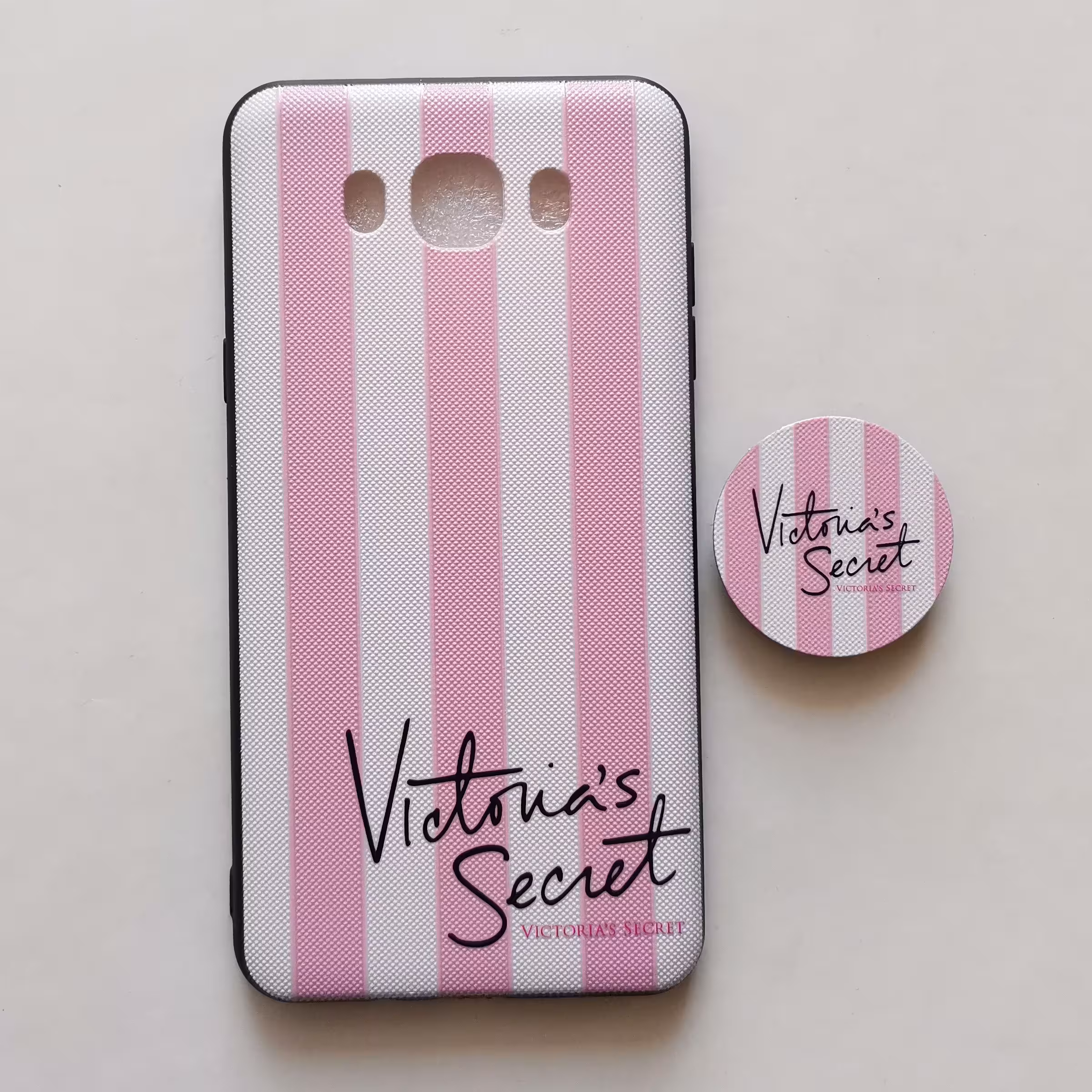 قاب طرحدار  victoria secret پاپ سوکت دار گوشی سامسونگ J7 2016 یا J710