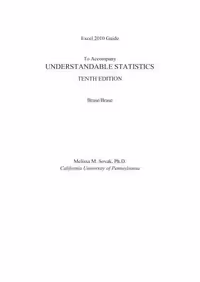 خرید و دانلود نسخه کامل کتاب Excel 2010 Guide To Accompany Understandable Statistics
