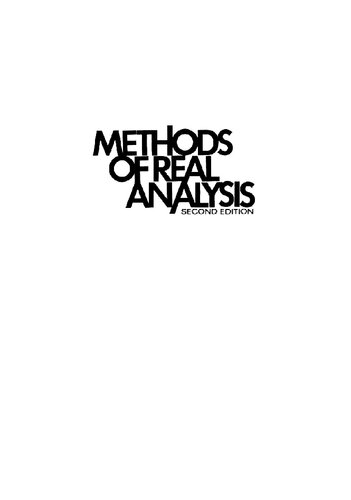 خرید و دانلود نسخه کامل کتاب Methods of Real Analysis