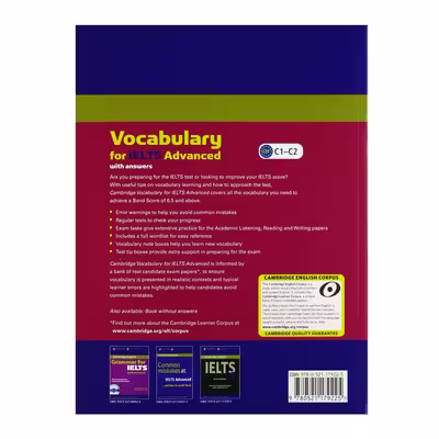 کتاب Vocabulary For Ielts Advanced اثر Pauline Cullen انتشارات الوند پویان