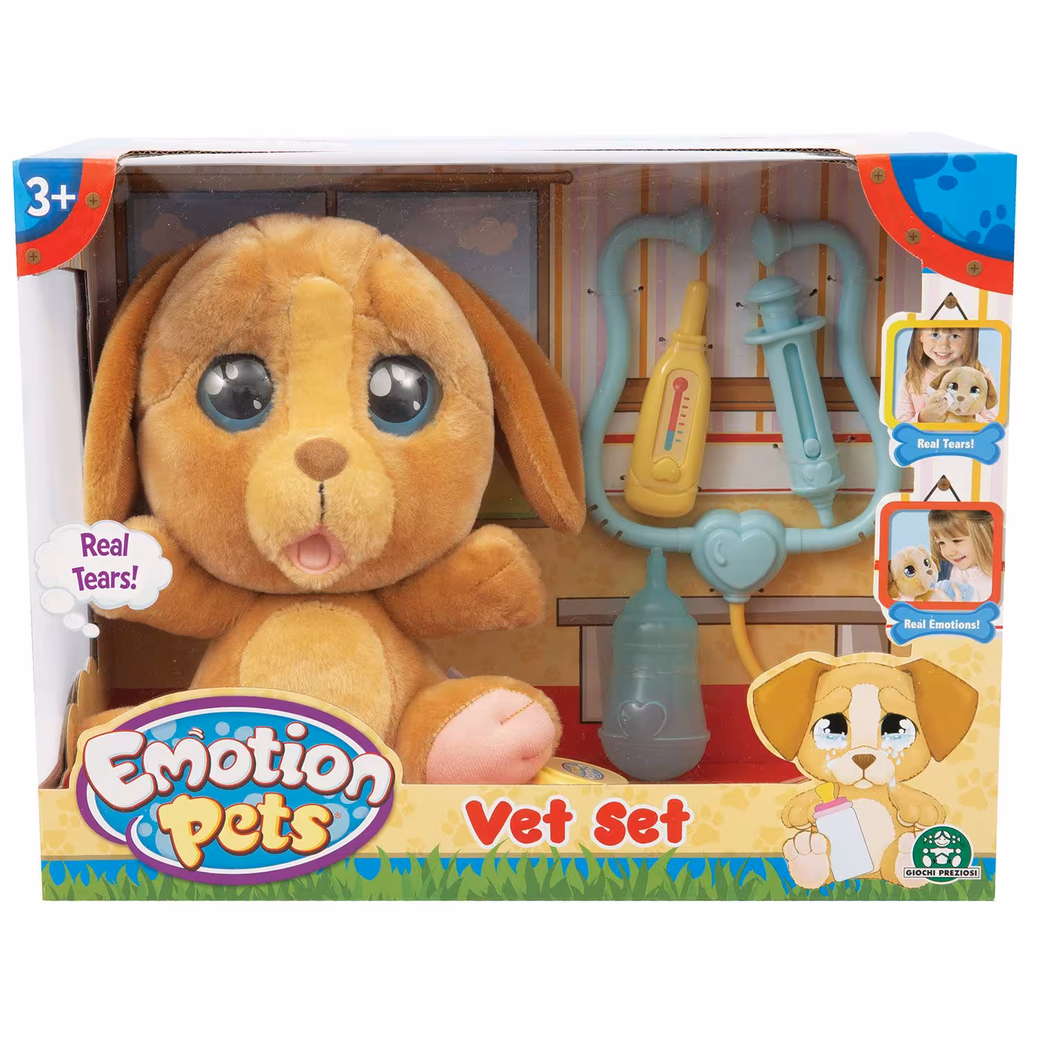 عروسک جیوچی پرزیوزی مدل سگ Emotion Pets Vet Set کد MTM08000 ارتفاع 24 سانتیمتر 