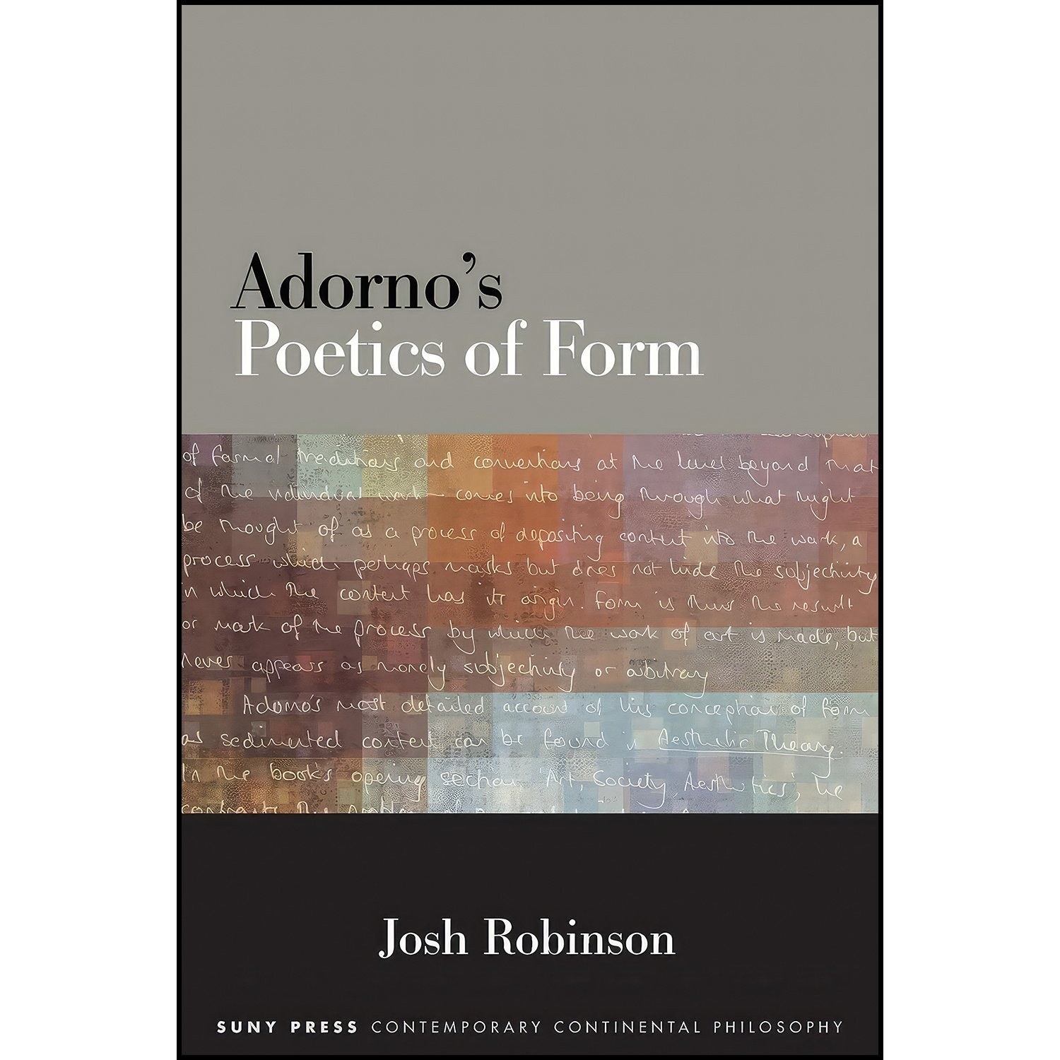 کتاب زبان اصلی Adornos Poetics of Form اثر Josh Robinson