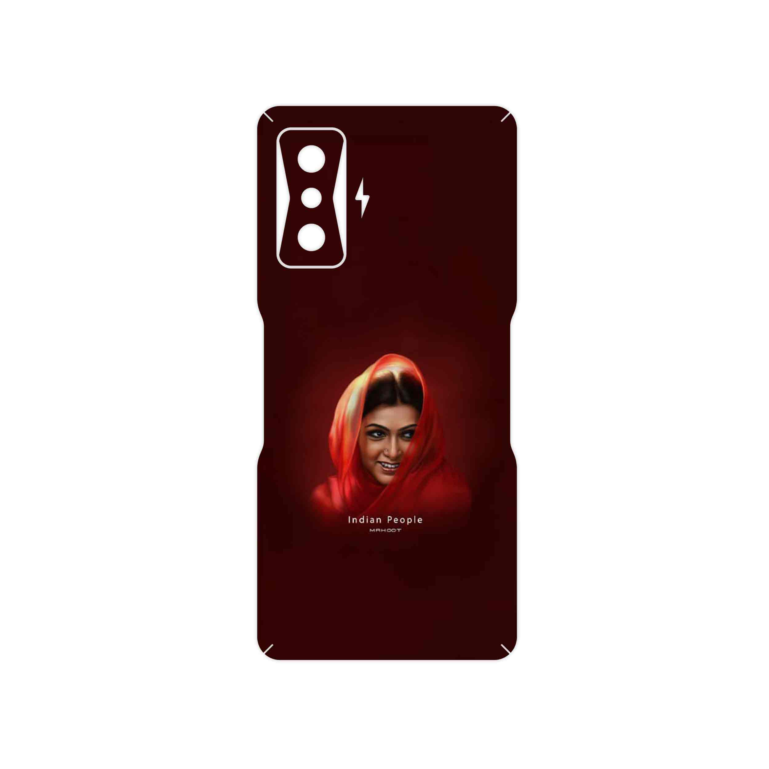 برچسب پوششی ماهوت مدل Portrait of an Indian Woman مناسب برای گوشی موبایل شیائومی Redmi K50 Gaming