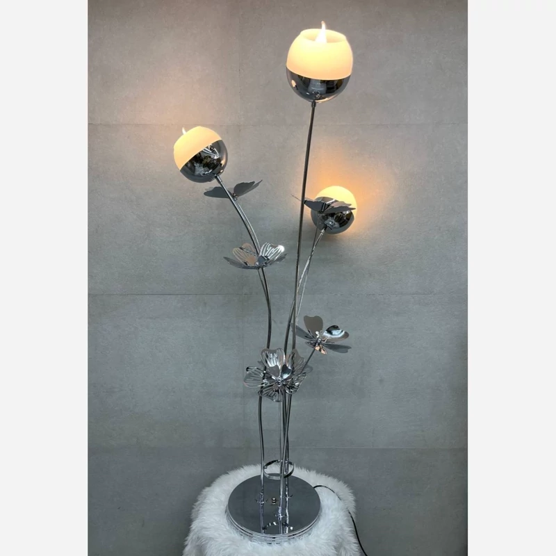 آباژور شعله ای ارکید نقره ای