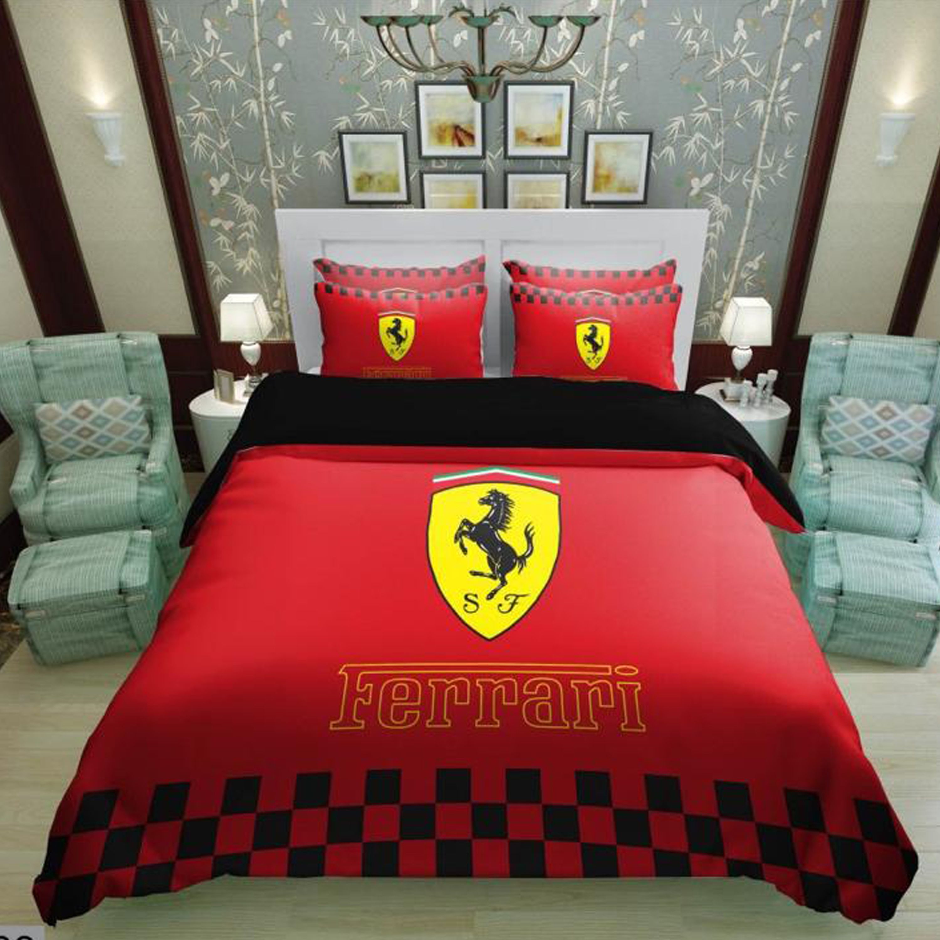 سرویس روتختی 1 نفره تنسل چاپی برندترک لند (Turk Land)  کد rs 1333