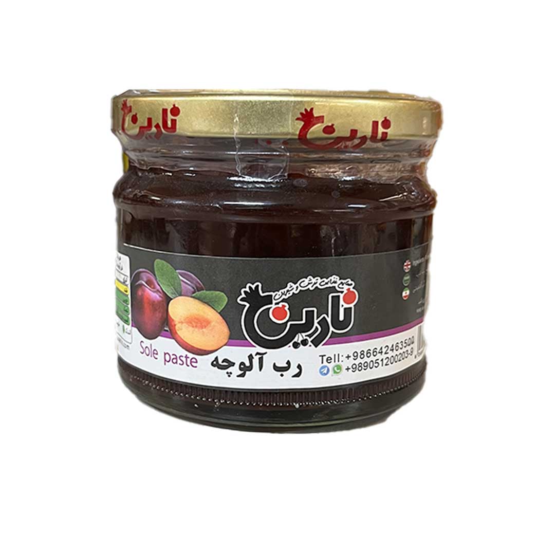 رب آلوچه شیشه ای 500گرمی نارین