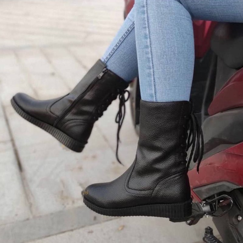 نیم بوت پشت بندی بغل زیپ