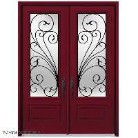 درب کلاسیک فرفروژه فلزی لابی کد 2159