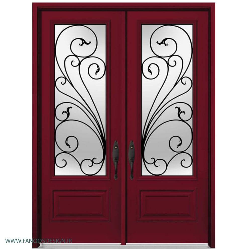 درب کلاسیک فرفروژه فلزی لابی کد 2159