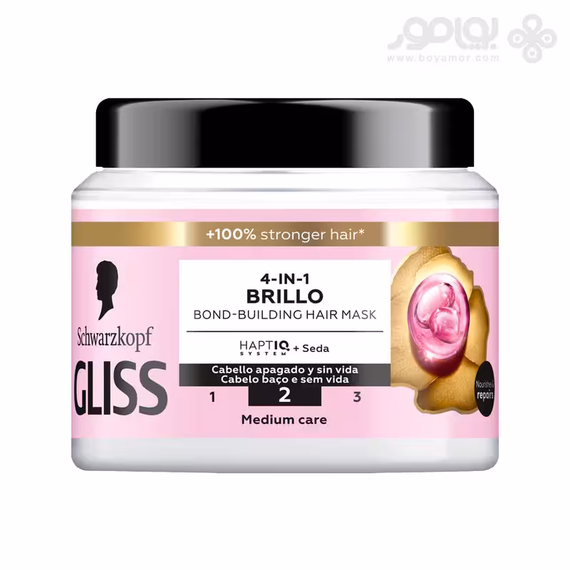 ماسک موی 4 در 1 گلیس مدل BRILLO حجم 400 میل