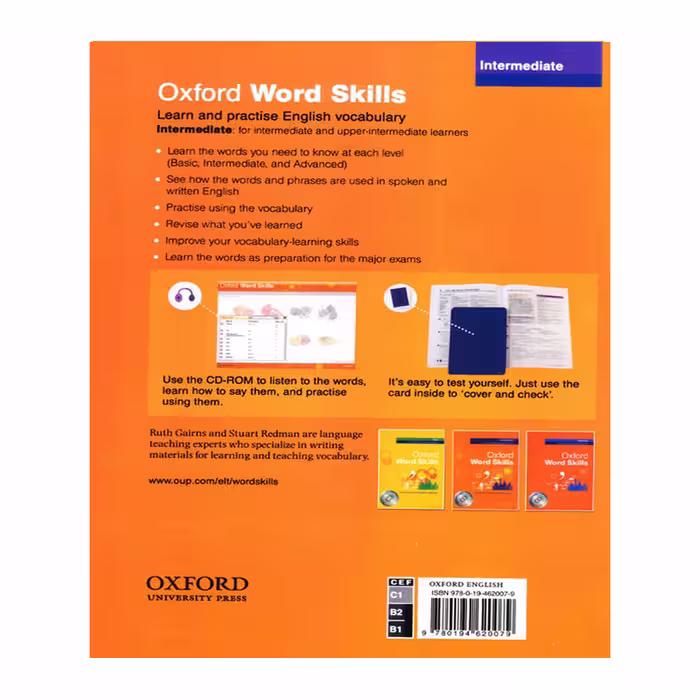 کتاب Oxford word skills Intermediate اثر Ruth Gairns And Stuart Redman انتشارات اشتیاق نور