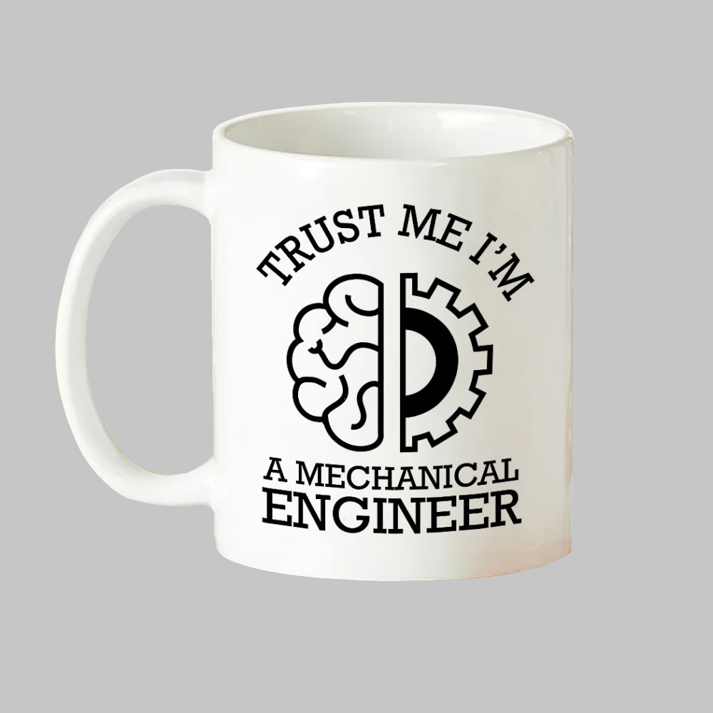 ماگ طرح دانشجو مهندسی مکانیک