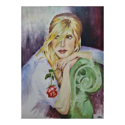 تابلو نقاشی رنگ روغن مدل انتظار کد 203